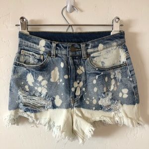 FINAL! NEW! VENUS BLUE & BLEACHED DENIM SHORTS